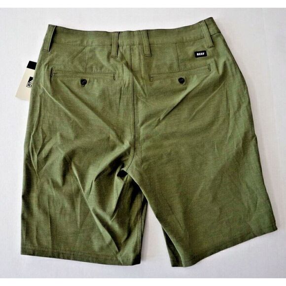 Reef 3FMWH0280 Men's Sz 28 Light Olive Dante 20" Walk Shorts - Picture 2 of 9